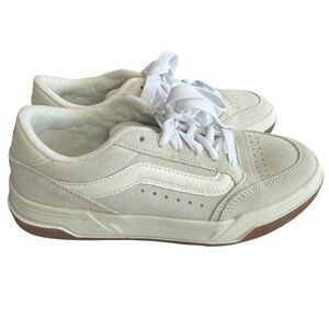 VANS Hylane Marshmallow White Suede Sneakers with Gum Sole Size 9